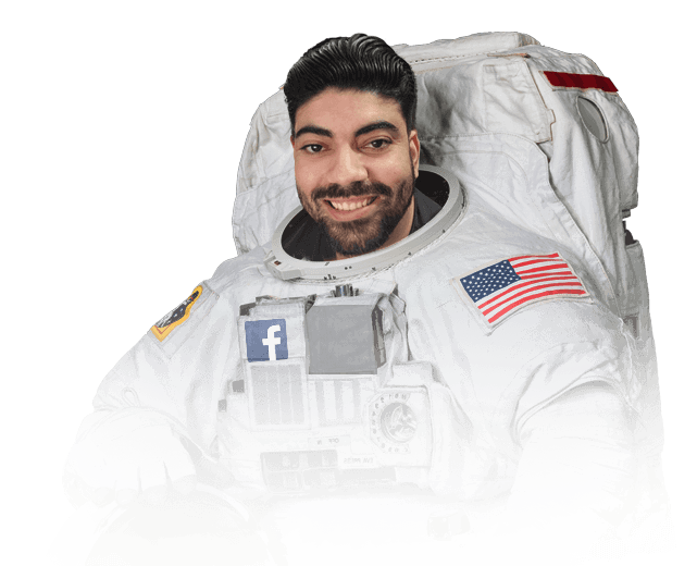 Willian D Santos como um astronauta